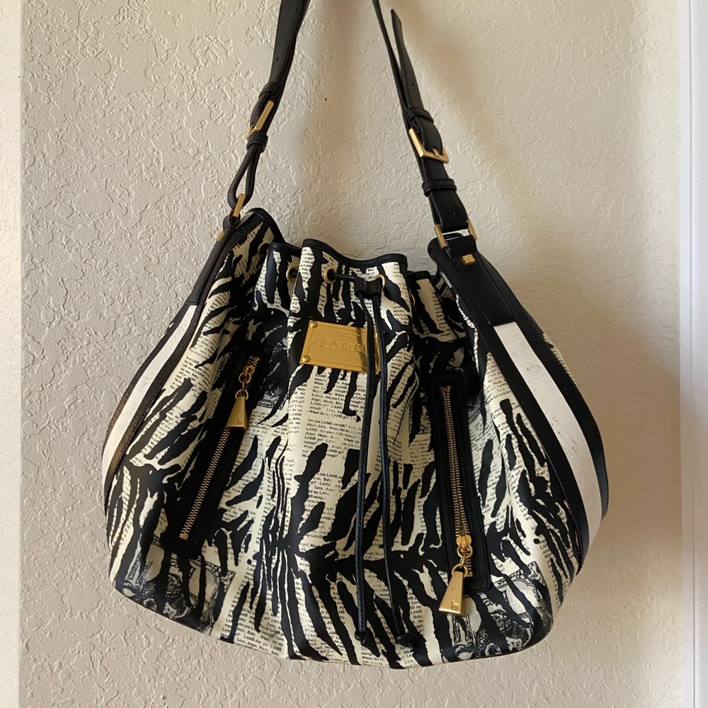 L.A.M.B Y2K Black & White Stylist Tote